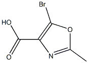 5-Bromo-2-methyloxazole-4-carboxylic acid Struktur