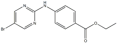 4-(5-Bromopyrimidin-2-ylamino)benzoic acid ethyl ester Struktur