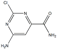 6-Amino-2-chloro-4-pyrimidinecarboxamide Struktur