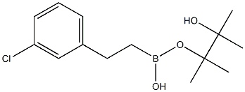 2-(3-Chlorophenyl)ethylboronic acid pinacol ester, 97% Struktur