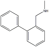 1-(Biphenyl-2-yl)-N-methylmethanamine Struktur