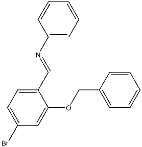 N-(2-(benzyloxy)-4-
bromobenzylidene)benzenamine Struktur