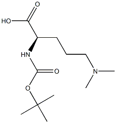 Boc-D-Ornithine, N5, N5-dimethyl Struktur