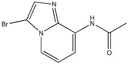 N-(3-Bromoimidazo[1,2-a]pyridin-8-yl)acetamide Struktur