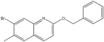 2-(benzyloxy)-7-bromo-6-methylquinoline Struktur