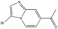 1-(3-bromoimidazo[1,2-a]pyridin-7-yl)ethanone Struktur