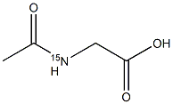 N-Acetyl-glycine-15N Struktur