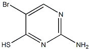 2-amino-5-bromopyrimidine-4-thiol Struktur