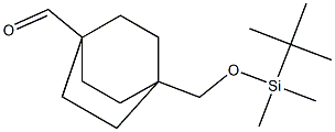 4-((tert-butyldimethylsilyloxy)methyl)bicyclo[2.2.2]octane-1-carbaldehyde Struktur