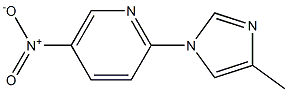 2-(4-methyl-1H-imidazol-1-yl)-5-nitropyridine Struktur