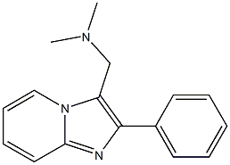 N,N-dimethyl-N-[(2-phenylimidazo[1,2-a]pyridin-3-yl)methyl]amine Struktur