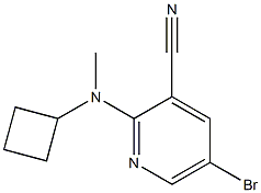 5-bromo-2-(cyclobutylmethylamino)pyridine-3-carbonitrile Struktur