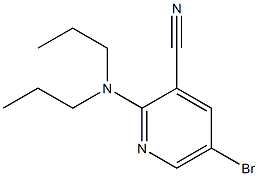 5-bromo-2-(dipropylamino)pyridine-3-carbonitrile Struktur