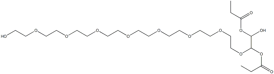 alpha, oMega-Dipropionic acid nonaethylene glycol Struktur