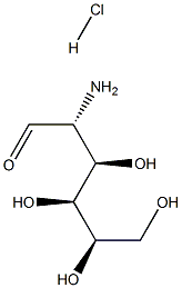 D-glucosamine hydrochloride Struktur