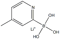 Lithium (4-methylpyridin-2-yl)trihydroxyborate Struktur