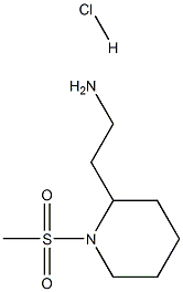 {2-[1-(Methylsulfonyl)piperidin-2-yl]ethyl}amine hydrochloride Struktur