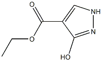 3-Hydroxy-1H-pyrazole-4-carboxylic acid ethyl ester Struktur