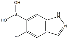 6-Borono-5-fluoro-1H-indazole Struktur