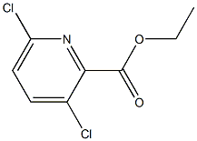 3,6-Dichloro-2-(ethoxycarbonyl)pyridine Struktur