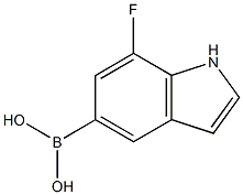 5-Borono-7-fluoro-1H-indole Struktur