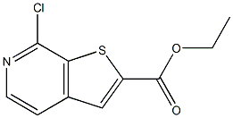 ethyl 7-chlorothieno[2,3-c]pyridine-2-carboxylate Struktur