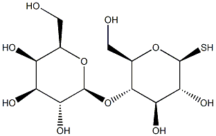 4-O-(b-D-Galactopyranosyl)-b-D-thioglucopyranose Struktur