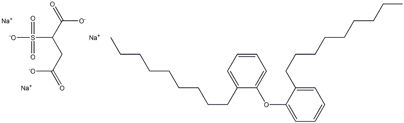 Nonylphenol ether sulfosuccinate monosodium disodium salt Struktur