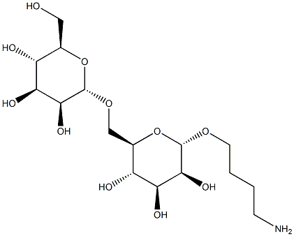 4-Aminobutyl 6-O-(a-D-mannopyranosyl)-a-D-mannopyranoside Struktur