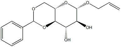 Allyl 4,6-O-benzylidene-b-L-glucopyranoside Struktur