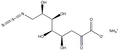 Ammonium 8-azido-3,8-dideoxy-D-manno-octulosonate Struktur