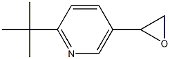 2-tert-butyl-5-(oxiran-2-yl)pyridine Struktur