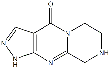 6,7,8,9-tetrahydropyrazino[1,2-a]pyrazolo[3,4-d]pyrimidin-4(1H)-one Struktur