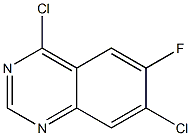 4,7-Dichloro-6-fluoro-quinazoline Struktur