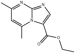 ethyl 5,7-dimethylimidazo[1,2-a]pyrimidine-3-carboxylate Struktur