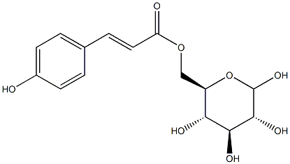 6-O-p-Coumaroyl-D-glucopyranose Struktur