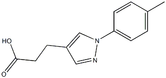 3-(1-p-Tolyl-1H-pyrazol-4-yl)propanoic acid Struktur