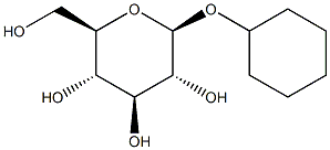 Cyclohexyl b-D-glucopyranoside Struktur