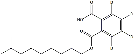 Monoisodecyl Phthalate-d4 Struktur