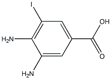 3,4-Diamino-5-iodo-benzoic acid Struktur