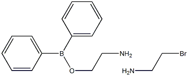 2-AMINOETHYL DIPHENYLBORINATE 2-aminoethyl bromide Struktur