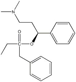 (1S,2R)-1-benzyl-3-dimethylamino-2-methyl-1-phenylpropyl acetate Struktur