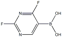 2,4-DIFLUOROPYRIMIDINE-5-BORONIC ACID Struktur