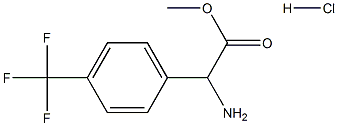 METHYL 2-AMINO-2-[4-(TRIFLUOROMETHYL)PHENYL]ACETATE HYDROCHLORIDE Struktur