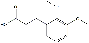 3-(2,3-Dimethoxyphenyl)propionic acid Struktur