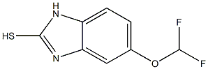 2-mercapto-5-difluoromethoxy-1H-benzimidazole Struktur