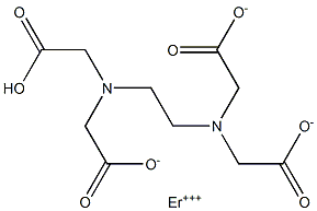 Erbium(III) hydrogen EDTA Struktur