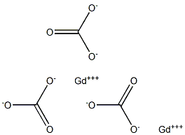 Gadolinium(III) carbonate Struktur