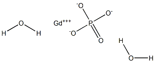 Gadolinium(III) orthophosphate dihydrate Struktur