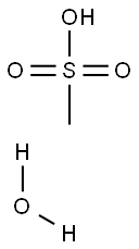 Methanesulfonic acid monohydrate Struktur